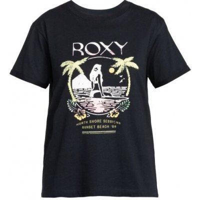 Roxy SUMMER FUN A dámske tričko s krátkym rukávom ANTHRACITE