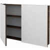Dreja Dvojdverová zrkadlová skrinka Q GA2 100 - D25 Teak