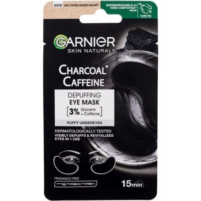 Garnier Charcoal Caffeine Depuffing Eye Mask Skin Naturals 5g