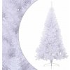 vidaXL Umelý polovičný vianočný stromček+stojan, biely 180 cm, PVC