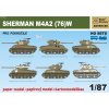 Papierový model - SET H0 - 8x Sherman M4 A2 (76)W