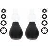 Taboom Nipple Enlargers with 8 Rings Black