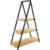 DekorStyle Třípatrový servírovací podnos Kikas 53 cm bambus
