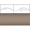 Narážacie lišty na plynulé vyrovnanie podlahových rozdielov, šírka 5 x 270 cm - šampaň brúsený + cena za 1 ks