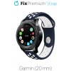 FixPremium - Silikónový Športový Remienok pre Garmin (20mm), modrý