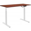 AlzaErgo Table ET1 NewGen biely + doska TTE-12 120 × 80 cm, lamino gaštan