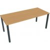 Hobis Pracovný stôl Uni, 180x75,5x80 cm, buk/čierna