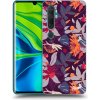 Picasee silikónový prehľadný obal pre Xiaomi Mi Note 10 (Pro) - Purple Leaf