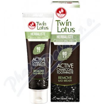 Twin Lotus zubná pasta Herbaliste Active Charcoal 150 g