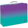 KARTON P+P Kufrík lamino hranatý A4 OXY Ombre Purple-blue