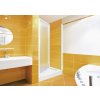Aquatek LUX B1 Sprchové dvere do niky 70x185cm profil Biely Krídlové dver Krilex vzor voda AQ LUXB1BI7017