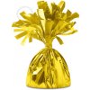 Závažie na balóny zlaté lesklé – 12 cm / 140 g (Lesklé zlaté závažie na balóny, výška 12 cm, hmotnosť cca 140 g. Spoľahlivá kotva pre héliové balóny na oslavy, párty či svadby.)