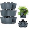 Kvetináč COUBI HERBAL | grafit | 29.5 cm