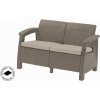 Záhradný nábytok Keter Corfu love seat two-seater cappucccino, 610346