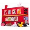 Bigjigs Toys Drevený autobus so zvieratkami