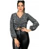 Crop top s dlhým rukávom