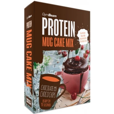 GymBeam Proteínový Mug Cake Mix 500 g - čokoláda a čokoládové kúsky
