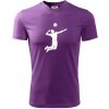 Volejbal náprah muž - Pánske tričko Fantasy športové - 2XL ( Fialová )