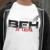 Tričko s potlačou Beh je láska Pánsky Biela 3XL