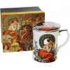 Home Elements Hrnček so sitkom a viečkom Mucha 400 ml