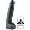 Čierne dildo - Super Arthur (21 x 5,5 cm) - gb19647
