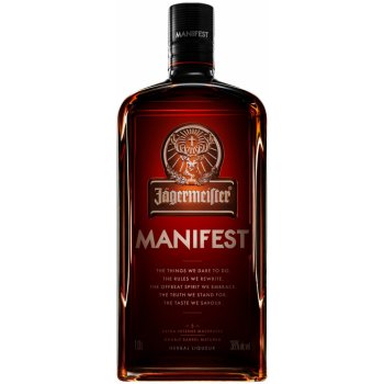 Jägermeister Manifest 38% 1 l (čistá fľaša)