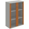 Hobis Policová skriňa Strong, 80x115,2x40 cm, čerešňa/sivá