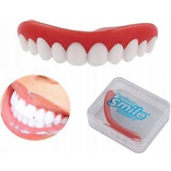 SMILE P19 Umělé plast zuby kosmetické perfektní úsměv krycí bílé zuby 1ks UN