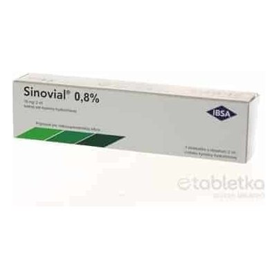 Sinovial 0,8 % viskoelastický roztok kys. hyalurónovej 1 x 2 ml