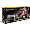 ITALERI Sada akrylových barev 435AP - INTERNATIONAL TRUCKS & TRAILERS 6 ks