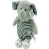 Maskot pruhované maznanie - Slon 26 cm