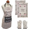 HOME ELEMENTS Set Najlepšia babička, zástera, chňapka s magnetom, dve utierky