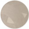 Ted Baker, Kusový koberec Ted Baker Kensington 106400 Beige kruh, 200x200, béžová, kancelária