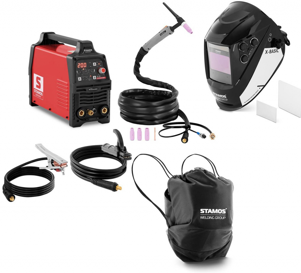 Stamos Welding Group 200 A kukla X-Basic S-WIGMA200M-SET-5