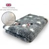 DRYBED Premium Vet Bed XMAS Snehuliak sivý 100 x 75 cm