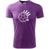 Hádzaná lopta ruka - Pánske tričko Fantasy športové - L ( Fialová )