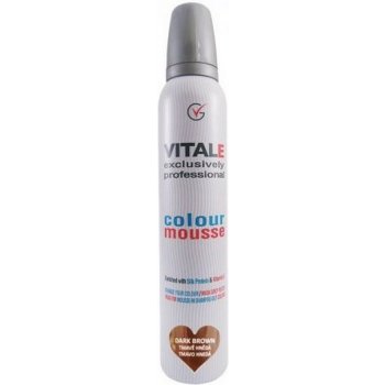 Vitale Exclusively farbiace penové tužidlo Dark Brown - tmavo hnedá 200 ml