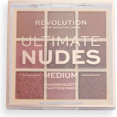 Revolution Ultimate Nudes Medium paletka očných tieňov 0,9 g