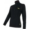 Sensor MERINO UPPER dámska mikina krátky zips čierna Veľkosť: S