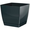 Kvetináč 18x18cm Coubi Square P DUKP180-426U grafit plastový PROSPERPLAST