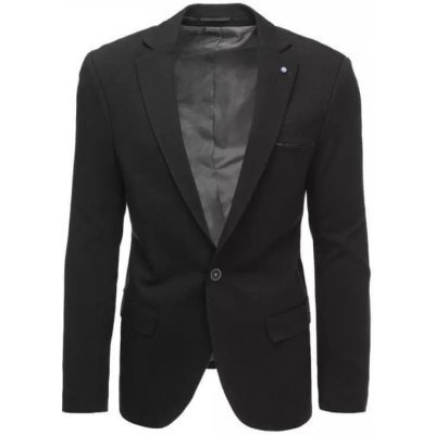 Dstreet pánske elegantné sako čierne SUPER mx0568