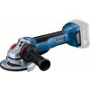 BOSCH Akumulátorová uhlová brúska 125 mm GWS 18V-10 P v kartónovej krabici (bez batérie a nabíjačky)
