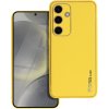 Plastové puzdro na Samsung Galaxy A35 5G A356 Leather žlté