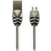Canyon UM-5, 1m kábel micro-USB / USB 2.0, 5V/2A, priemer 3,5mm, metalicky opletený, tmavo-šedý (CNS-USBM5DG)