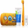 Curaprox Kids Travel Set zubná kefka 1 ks + medzizubné kefky 2 ks + zubná pasta 10 ml + držiak na medzizubné kefky 1 ks + nálepky 1 ks