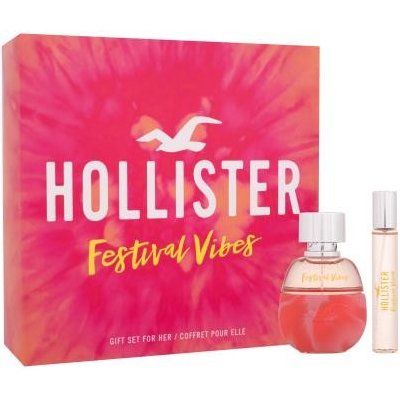 Hollister Festival Vibes darčekový set parfumovaná voda 50 ml + parfumovaná voda 15 ml pre ženy