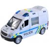Autíčko Made Auto policejní dodávka, na setrvačník se zvukem, 21cm