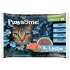 Pawsome! kapsička Adult s lososom Multipack 4x 85 g