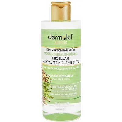 Dermokil Xtreme Hemp Seed Oil Intense Moisturizing Micellar Removal Water Micellar Liquid with Hemp Oil 400 ml