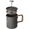 CAMP so sítkom Kanvica FRENCH PRESS 600 ml ŠEDÁ